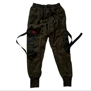 Mens Switch Remarkable Cargo Jogger Hunter Green Pants Size Medium